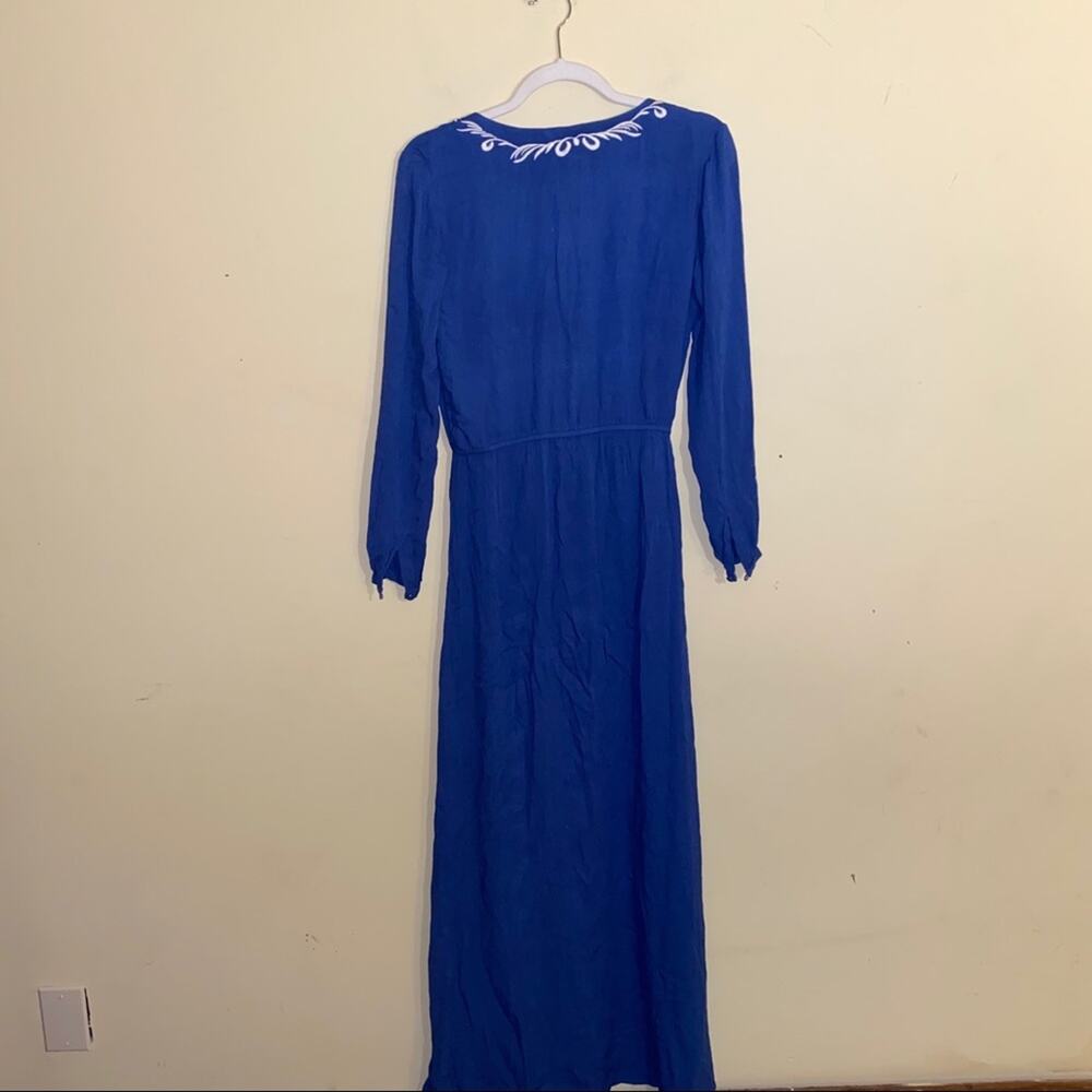 NWT LOVERS + FRIENDS bohohemian cottage core embroidered maxi dress XS - Picture 2 of 5